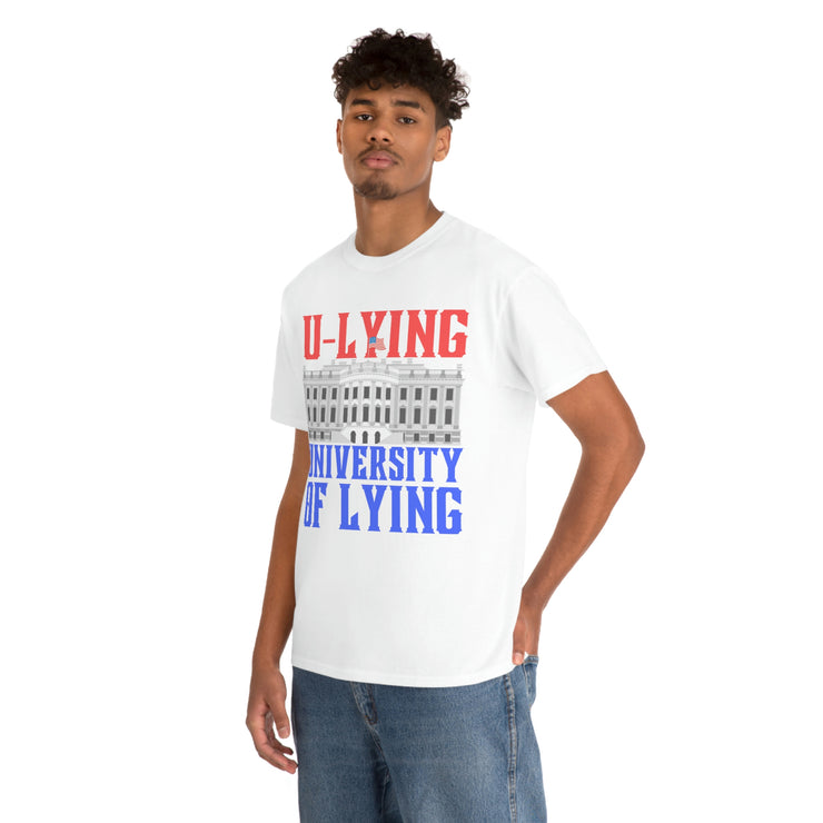 University of Lying Unisex Heavy Cotton Tee