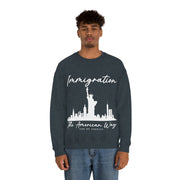 Immigration The American way unisex Heavy Blend™ Crewneck Sweatshirt