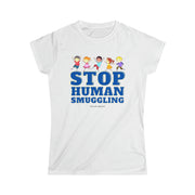 Stop human smuggling women's Soft-style Tee