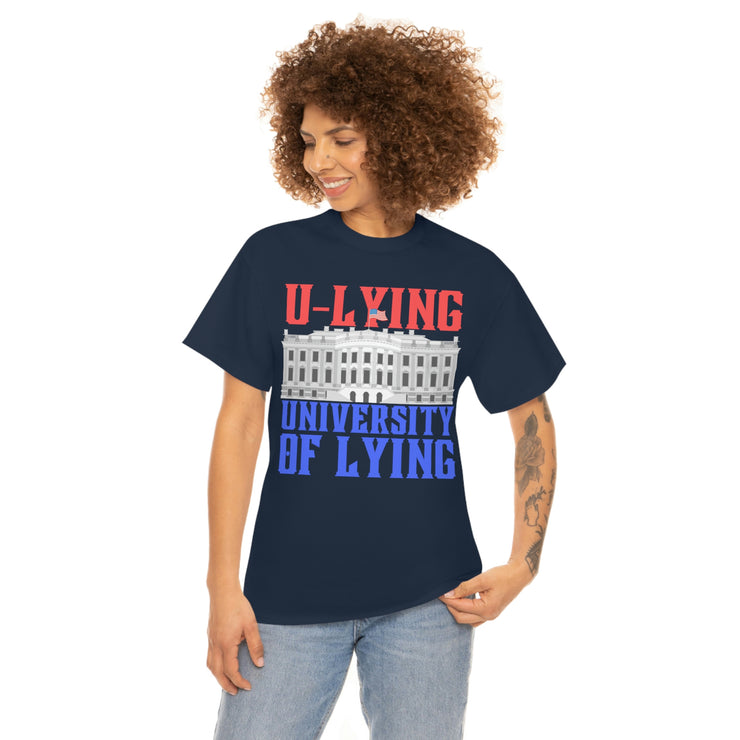 University of Lying Unisex Heavy Cotton Tee