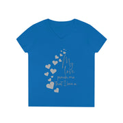 My love pinch me that I love u Ladies' V-Neck T-Shirt