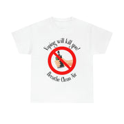 Vaping will kill you! Breathe Clean Air unisex Heavy Cotton Tee