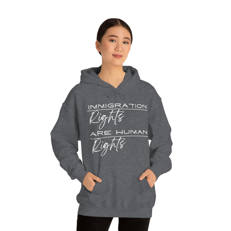 Immigration rights are human rights unisex Heavy Blend™ Hooded Sweatshirt