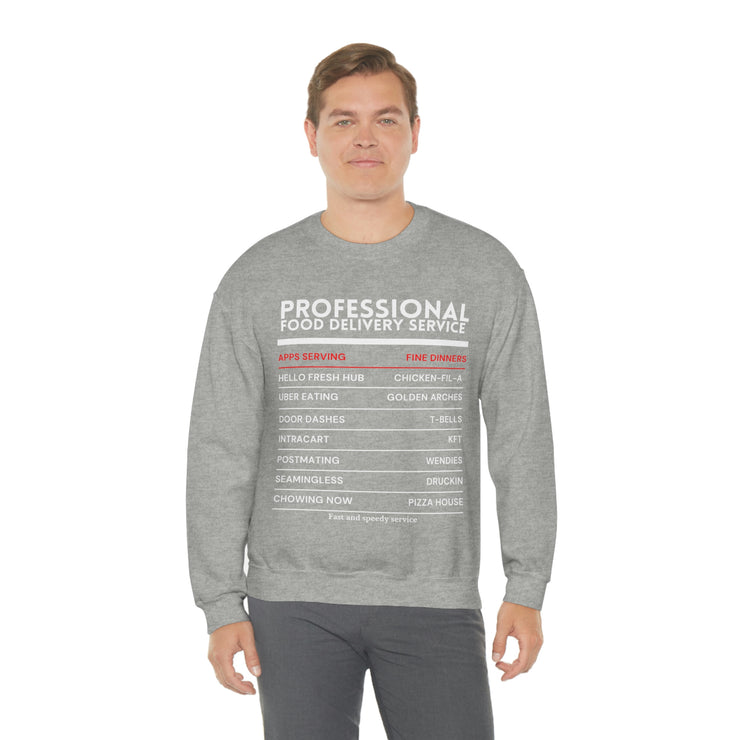 Professional Food Delivery Service Sweatshirt