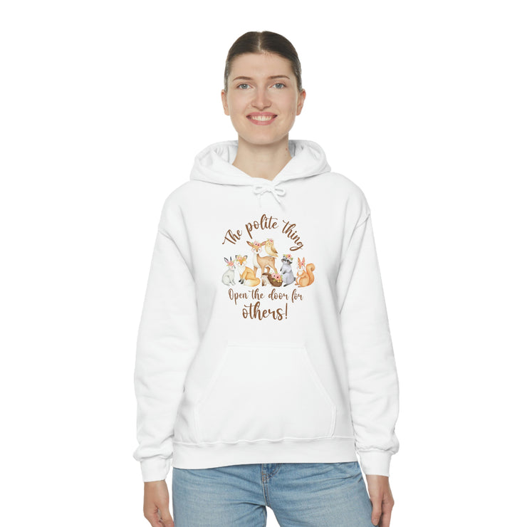 The polite thing Unisex Heavy Blend™ Hooded Sweatshirt