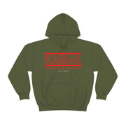 Karma what goes around comes around unisex Heavy Blend™ Hooded Sweatshirt