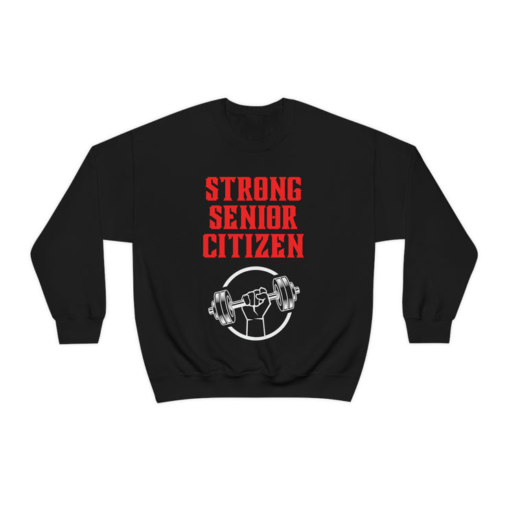 Strong Senior Citizen Unisex Heavy Blend™ Crewneck Sweatshirt