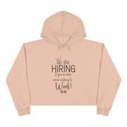 We are hiring if you are able and willing to work crop hoodie