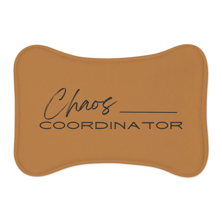 Chaos coordinator brown Pet Feeding Mats