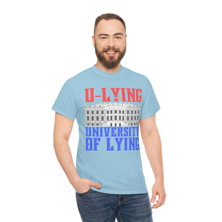 University of Lying Unisex Heavy Cotton Tee