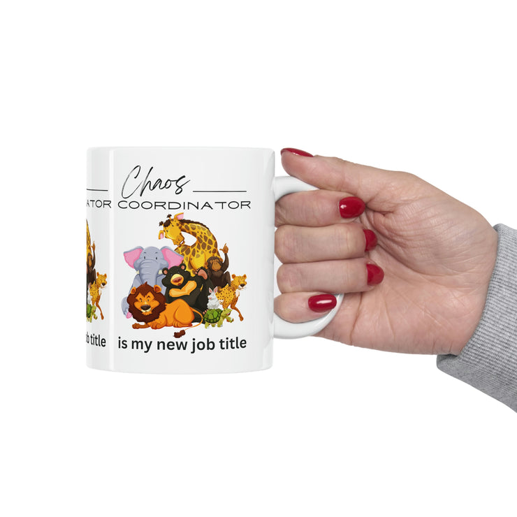 Chaos Coordinator with Animals Ceramic Mug 11oz