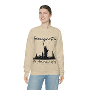 Immigration The American way unisex Heavy Blend™ Crewneck Sweatshirt