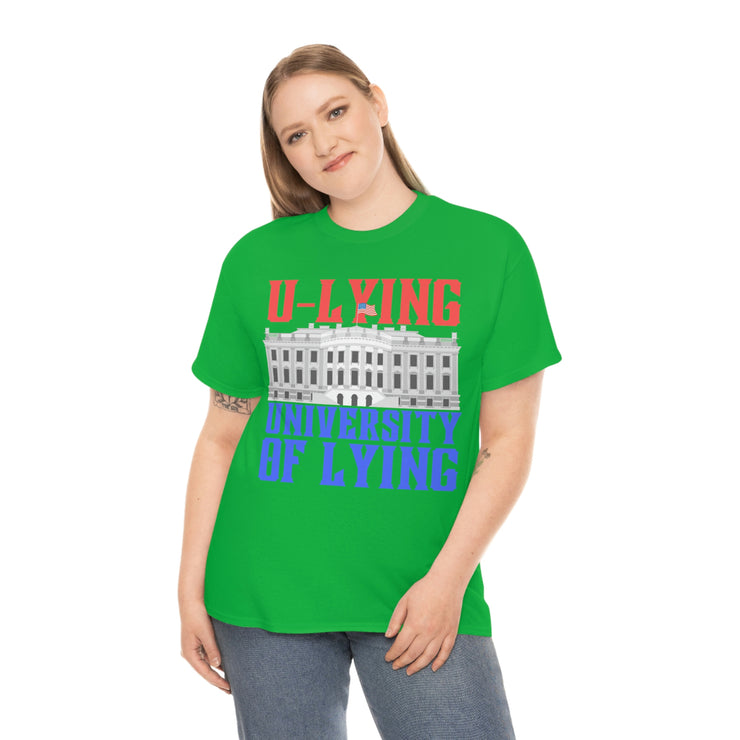 University of Lying Unisex Heavy Cotton Tee