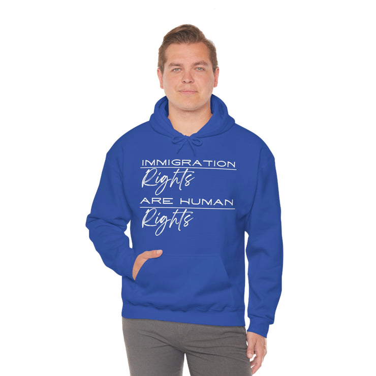 Immigration rights are human rights unisex Heavy Blend™ Hooded Sweatshirt