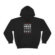 Clean the mess Vote DeSantis 2024 unisex Heavy Blend™ Hooded Sweatshirt