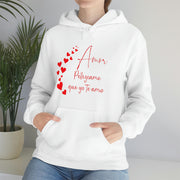 Amor Pellizcame que yo te amo Unisex Heavy Blend™ Hooded Sweatshirt