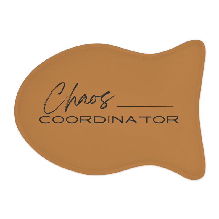 Chaos coordinator brown Pet Feeding Mats