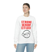 Strong Senior Citizen Unisex Heavy Blend™ Crewneck Sweatshirt