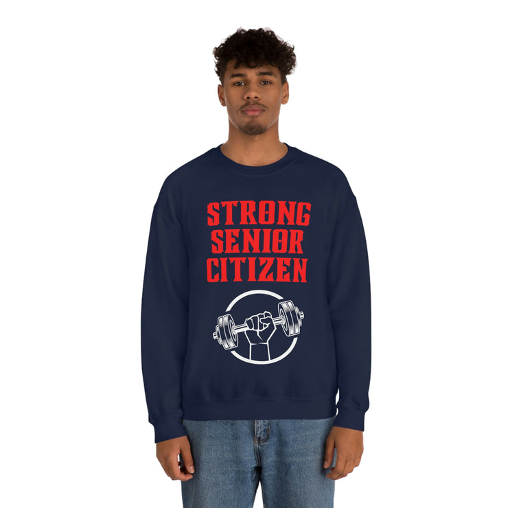 Strong Senior Citizen Unisex Heavy Blend™ Crewneck Sweatshirt