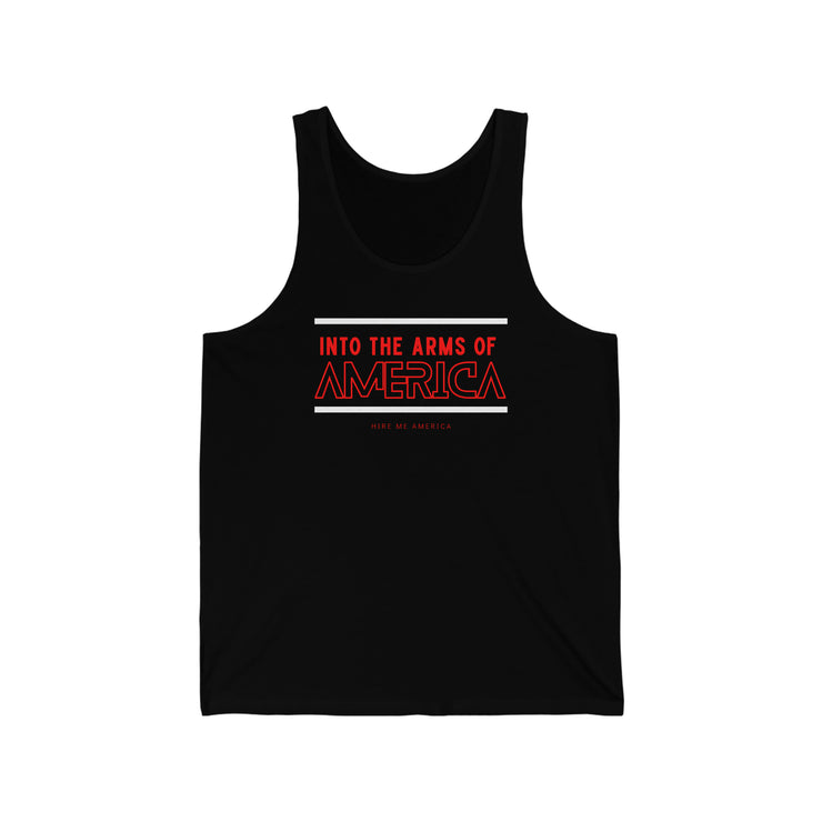 Into the arms of America unisex Jersey Tank