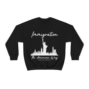 Immigration The American way unisex Heavy Blend™ Crewneck Sweatshirt