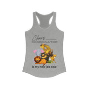 Chaos Coordinator with animals women's Ideal Racerback Tank