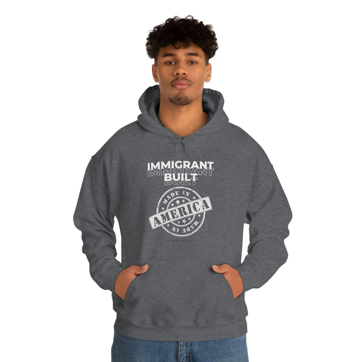 Immigrant Built Made in America unisex Heavy Blend™ Hooded Sweatshirt