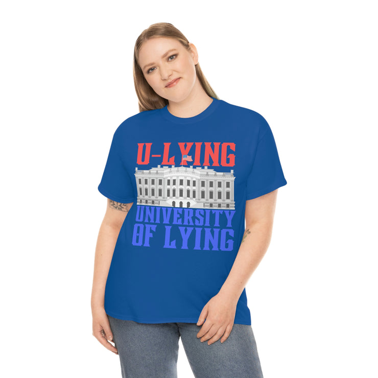 University of Lying Unisex Heavy Cotton Tee