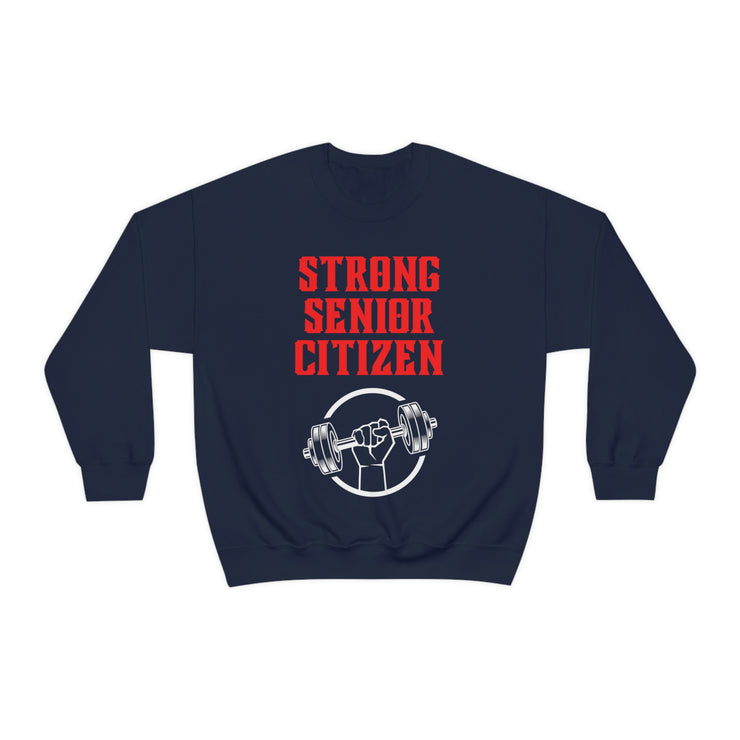 Strong Senior Citizen Unisex Heavy Blend™ Crewneck Sweatshirt