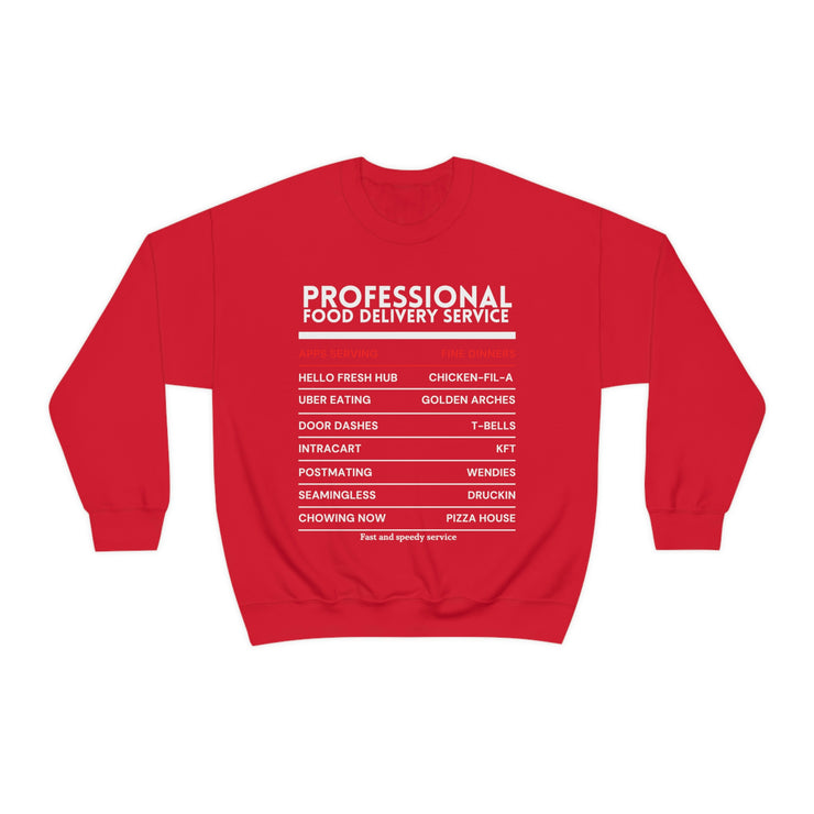 Professional Food Delivery Service Sweatshirt