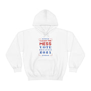 Clean the mess Vote DeSantis 2024 unisex Heavy Blend™ Hooded Sweatshirt