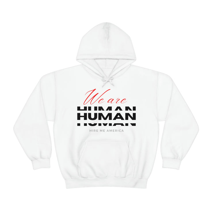 We are human unisex Heavy Blend™ Hooded Sweatshirt