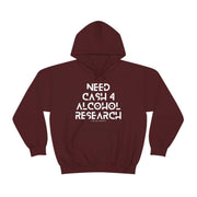 Need cash 4 alcohol research unisex Heavy Blend™ Hooded Sweatshirt