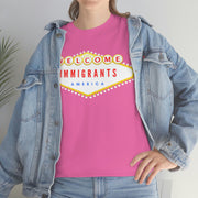 Welcome immigrants America Unisex Heavy Cotton Tee