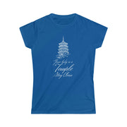 Your body is a temple stay clean women's Softstyle Tee