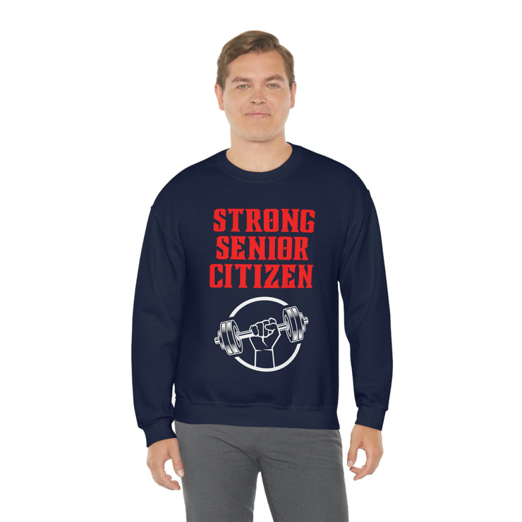 Strong Senior Citizen Unisex Heavy Blend™ Crewneck Sweatshirt