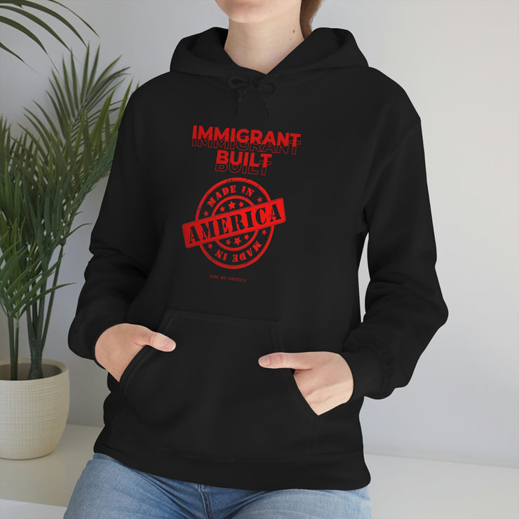 Immigrant Built Made in America unisex Heavy Blend™ Hooded Sweatshirt