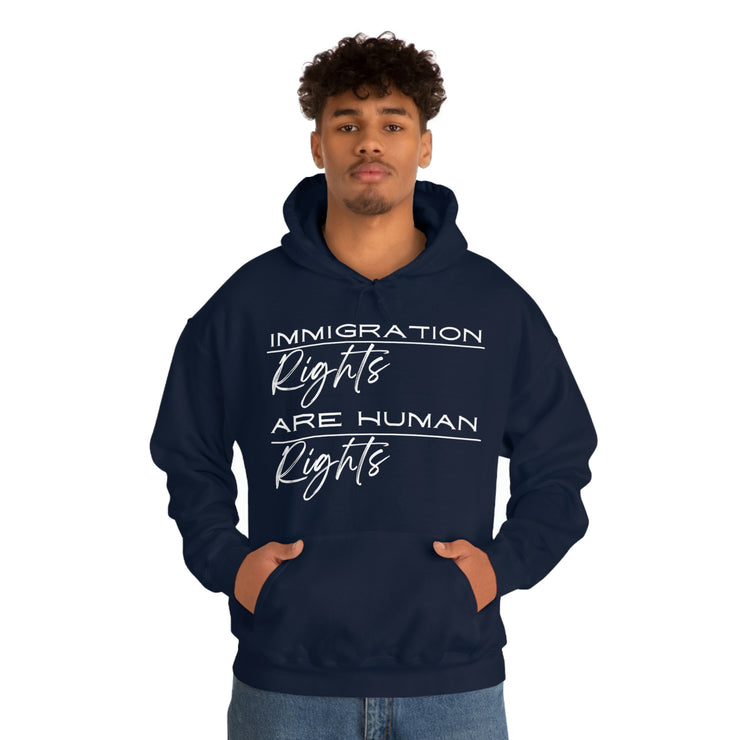 Immigration rights are human rights unisex Heavy Blend™ Hooded Sweatshirt