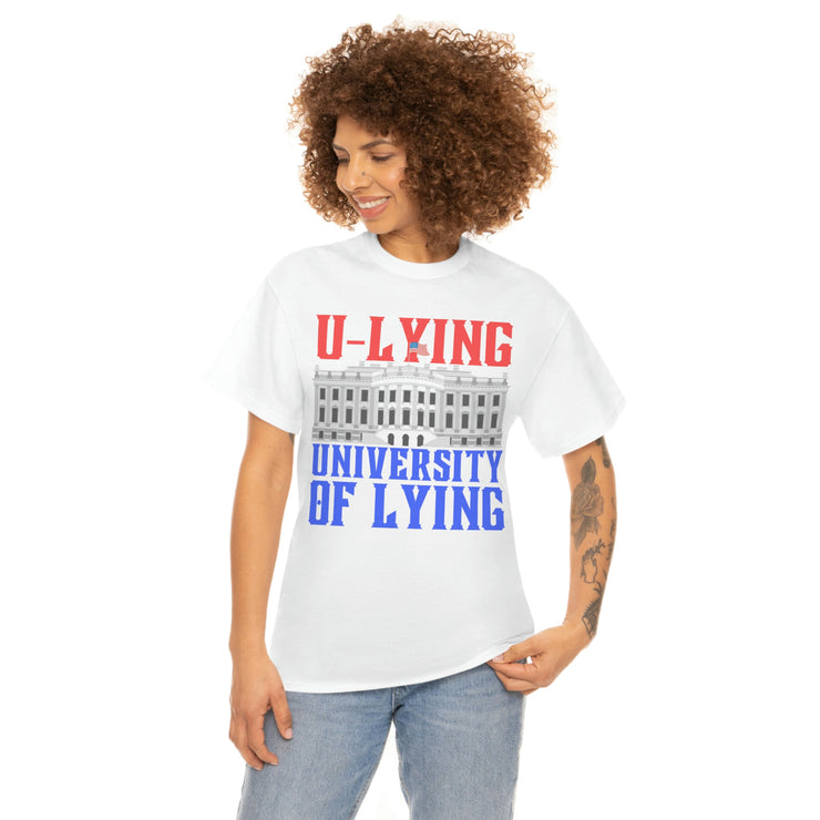 University of Lying Unisex Heavy Cotton Tee