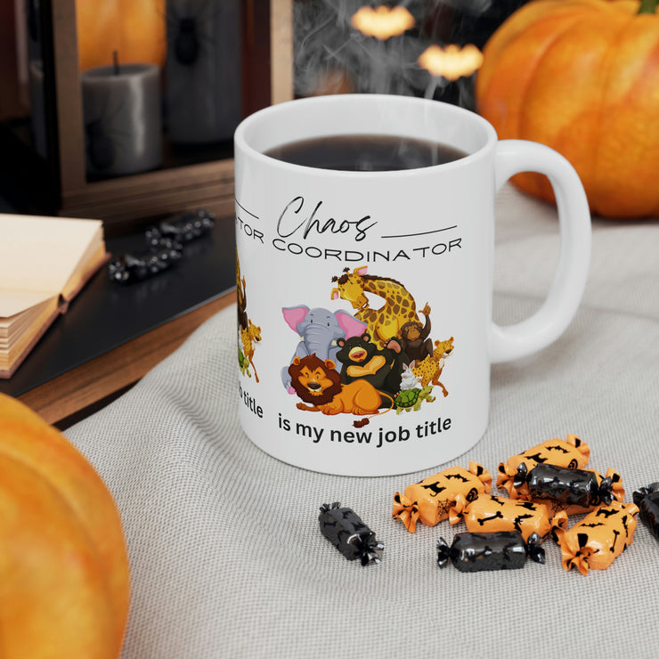 Chaos Coordinator with Animals Ceramic Mug 11oz