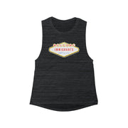 Welcome immigrants America Women's Flowy Scoop Muscle Tank