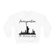 Immigration The American way unisex Heavy Blend™ Crewneck Sweatshirt