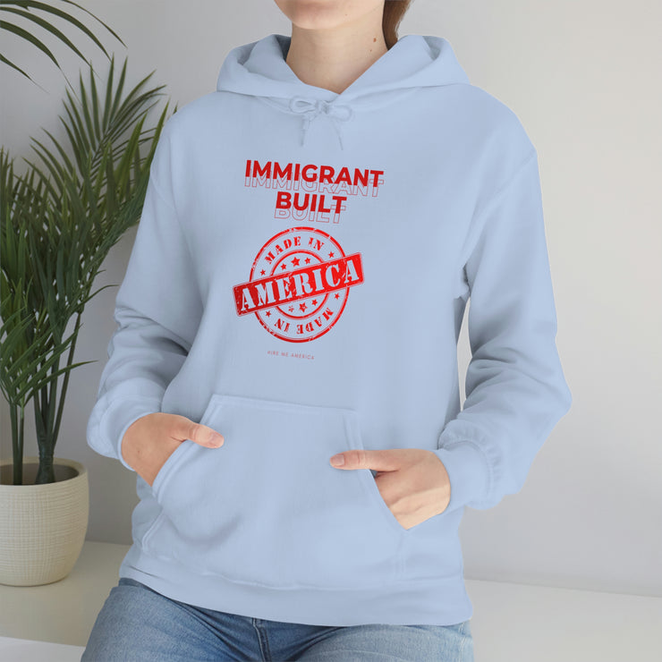 Immigrant Built Made in America unisex Heavy Blend™ Hooded Sweatshirt