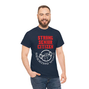 Strong Senior Citizen seeking work Unisex Heavy Cotton Tee