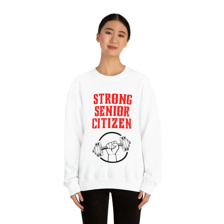 Strong Senior Citizen Unisex Heavy Blend™ Crewneck Sweatshirt