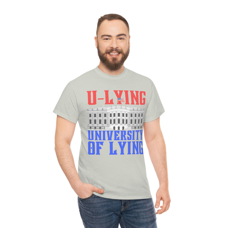 University of Lying Unisex Heavy Cotton Tee