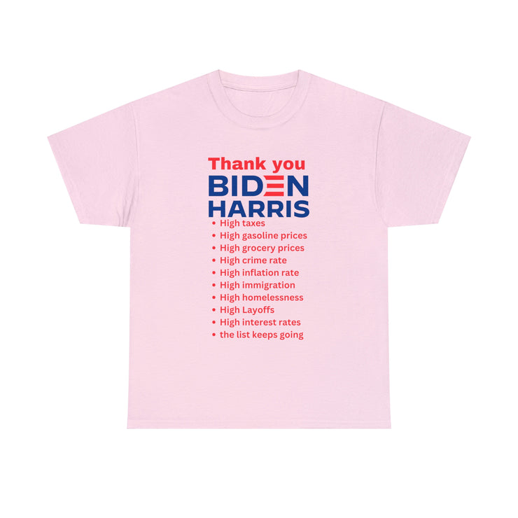 Thank you Biden Harris unisex Heavy Cotton Tee