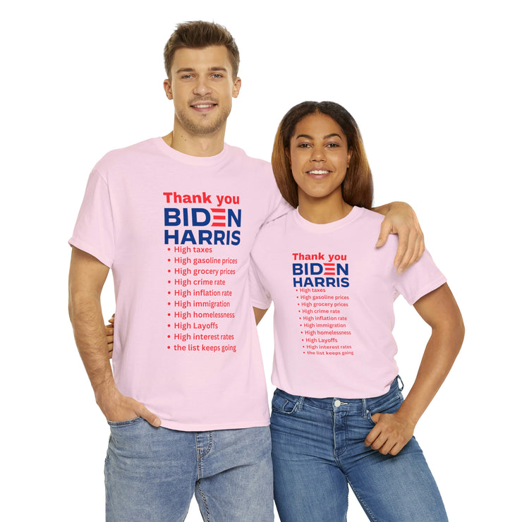 Thank you Biden Harris unisex Heavy Cotton Tee