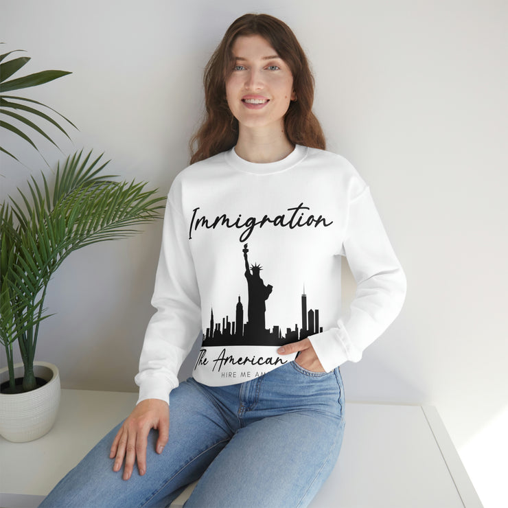 Immigration The American way unisex Heavy Blend™ Crewneck Sweatshirt