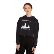 Immigration the American way women’s Cropped Hooded Sweatshirt